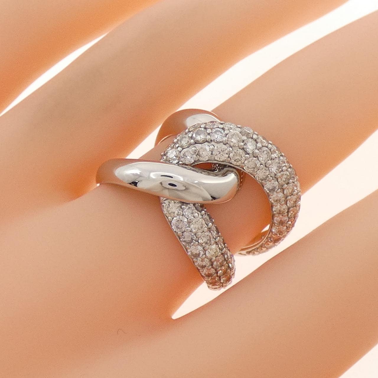 PT950 ダイヤモンド リング 2.00CT