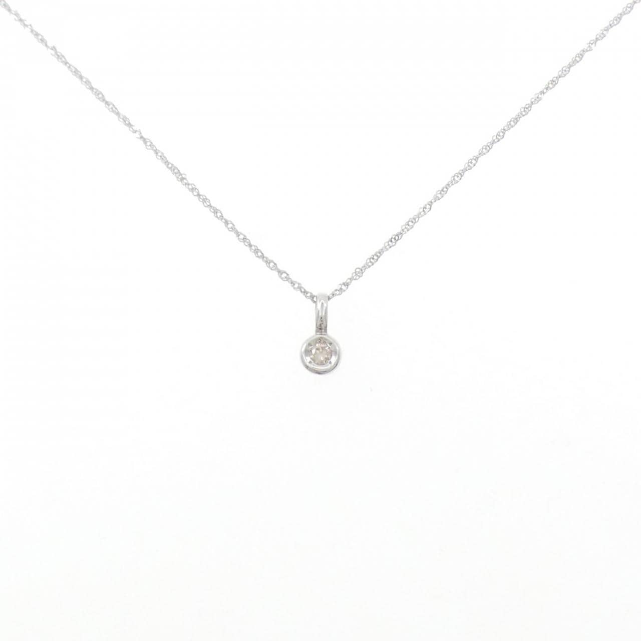 K14WG ダイヤモンド ネックレス 0.05CT