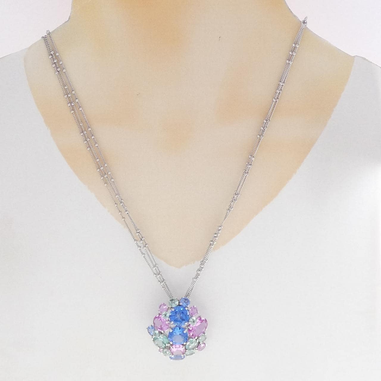 925SV キュービック ネックレス