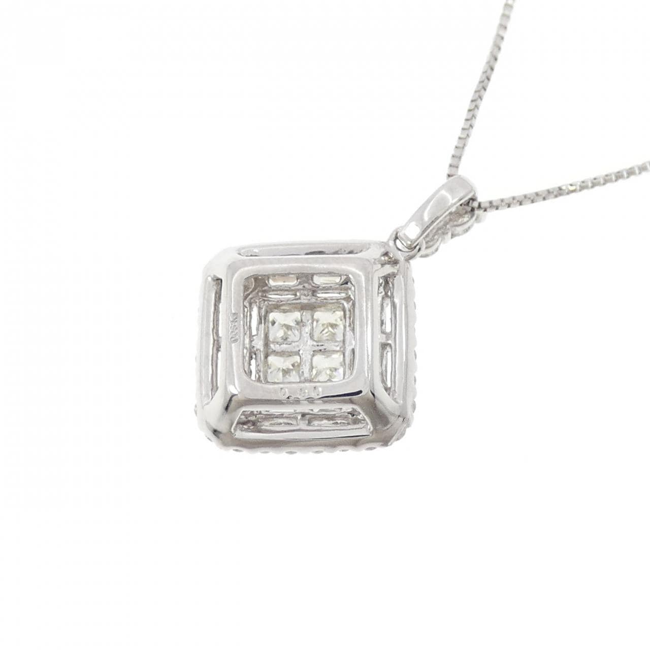 【新品】PT900/PT850 ダイヤモンド ネックレス 0.80CT