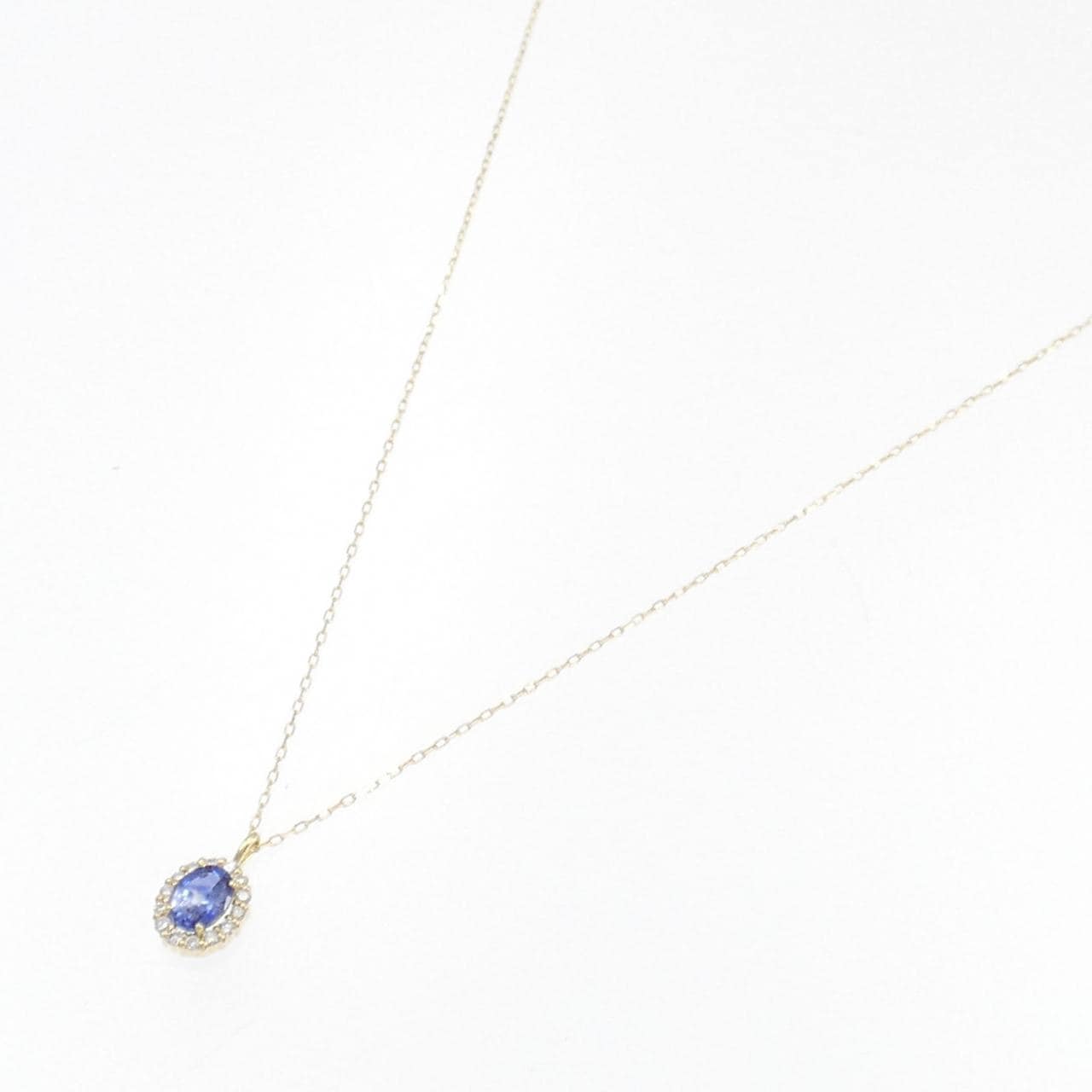 【新品】K18YG サファイヤ ネックレス 0.20CT