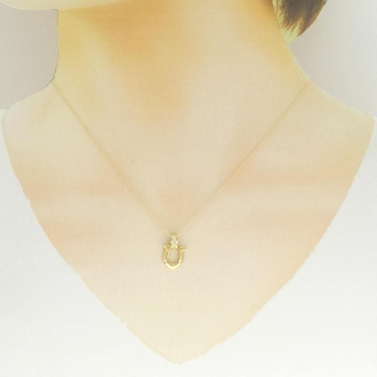 K18YG ダイヤモンド ネックレス 0.03CT