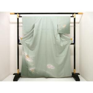 【未使用品】訪問着　友禅金彩加工　ボカシ染　裄丈Ｓ寸