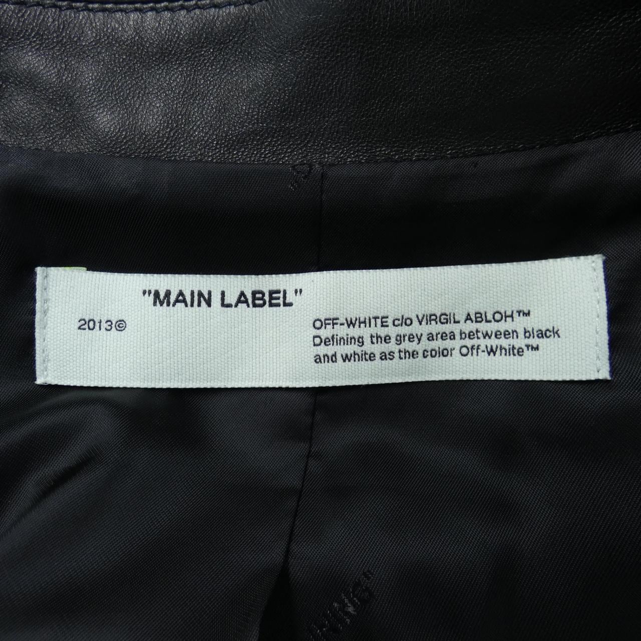 オフホワイト OFF-WHITE OWJA024R20F99068 レザージャケット