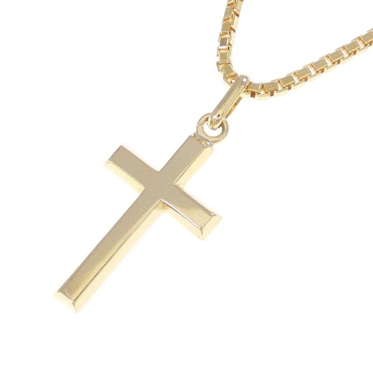 K18YG クロス ネックレス