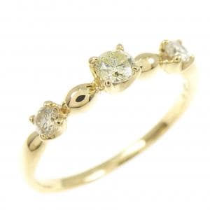 K18YG ダイヤモンド リング 0.26CT