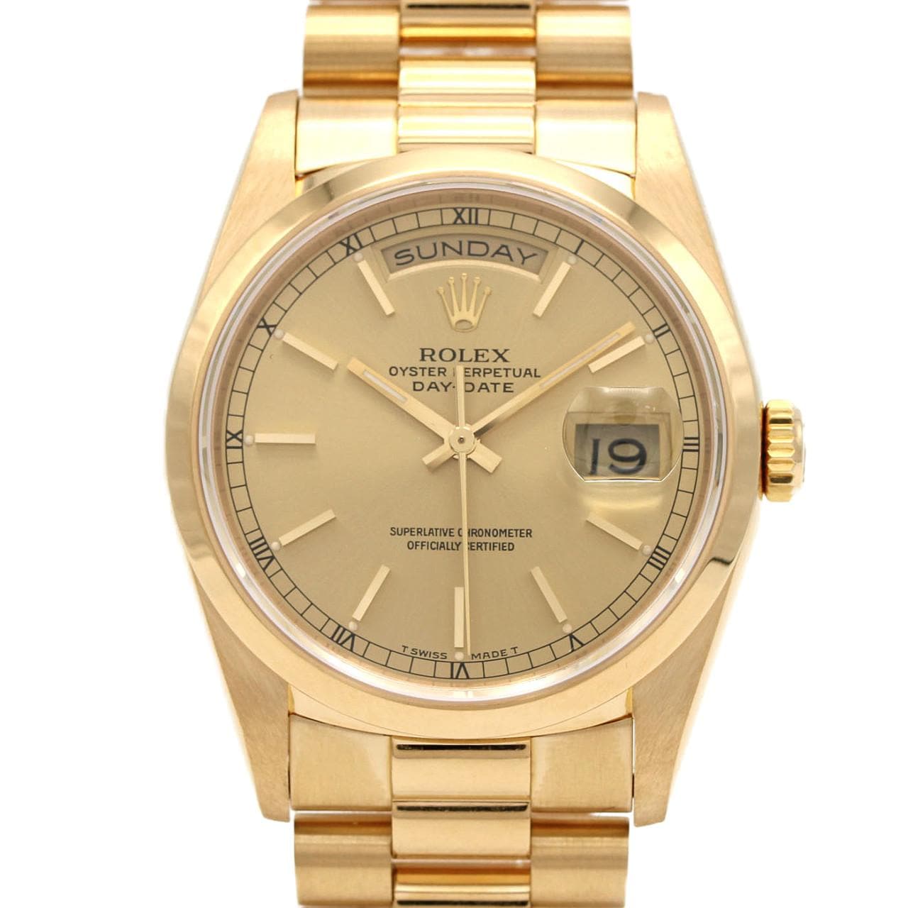 ロレックス デイデイト 18208 YG 自動巻 L番