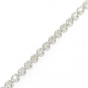 K18WG ダイヤモンド ブレスレット 3.00CT