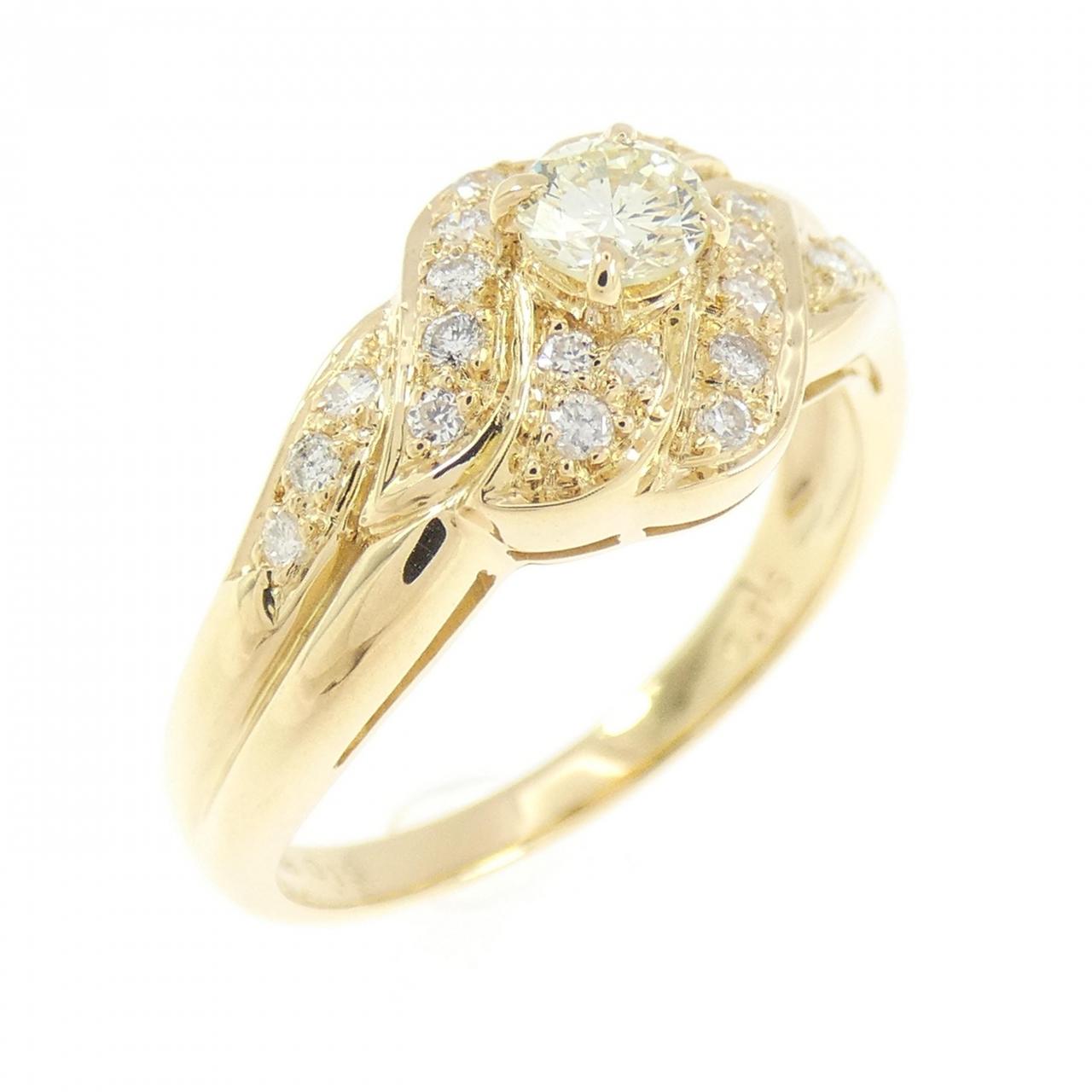 K18YG ダイヤモンド リング 0.19CT