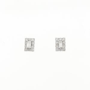 K18WG ダイヤモンド ピアス 0.50CT