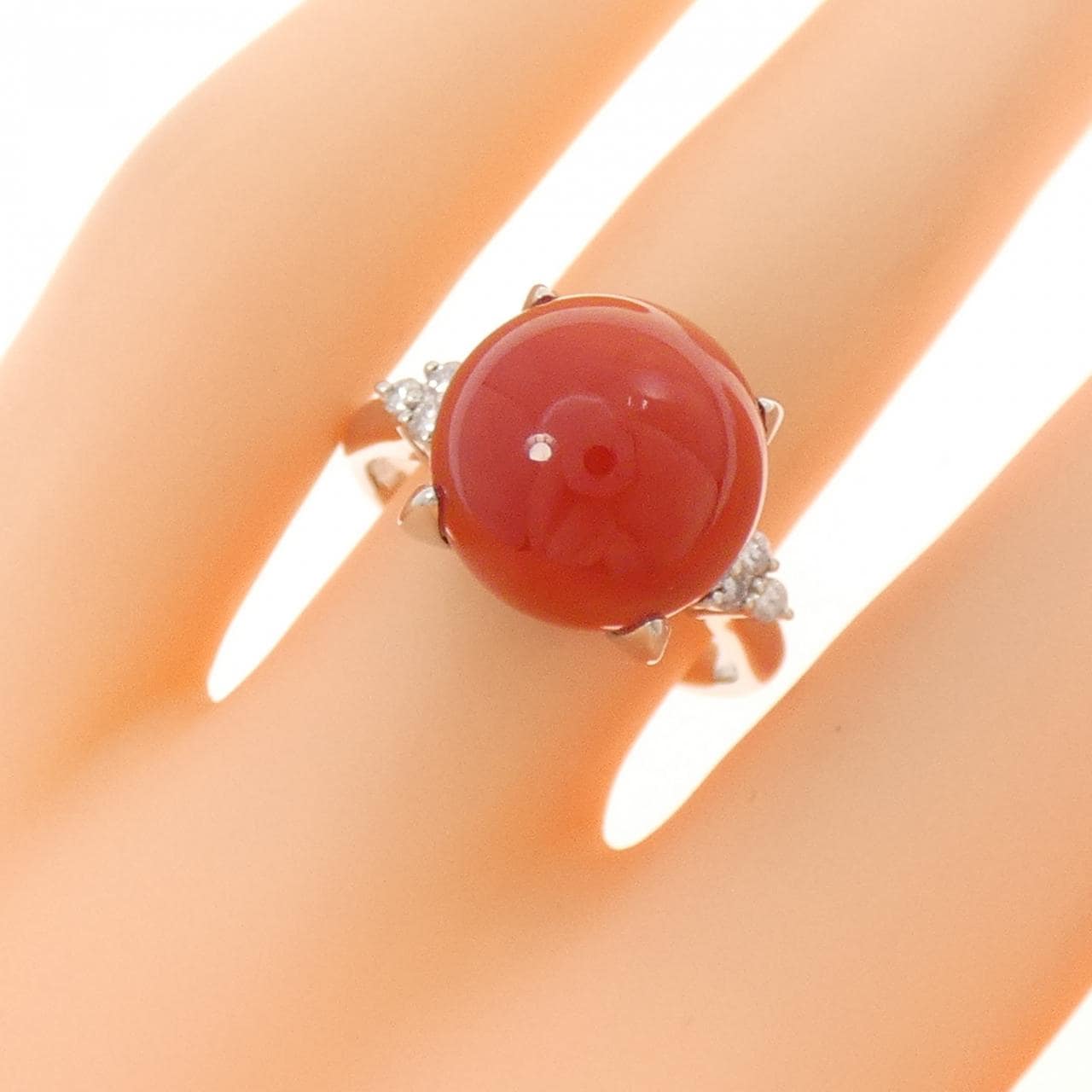 PT900 サンゴ リング 11.7mm