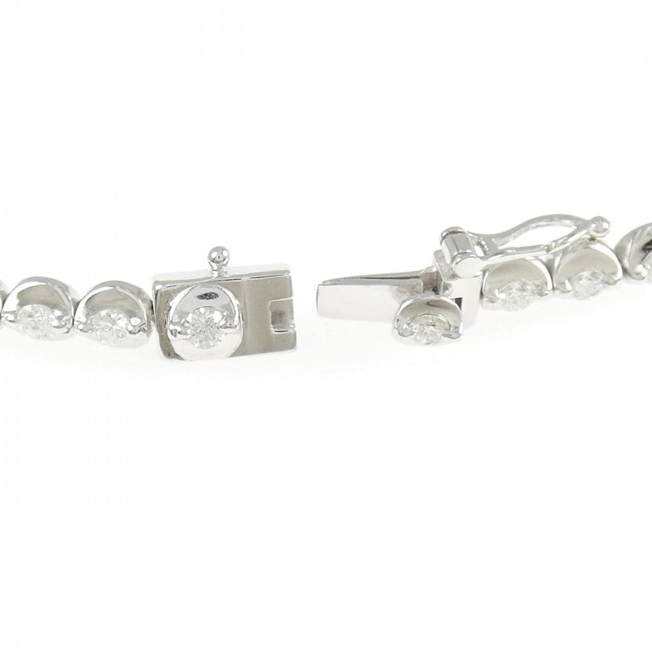 K18WG ダイヤモンド ブレスレット 2.00CT