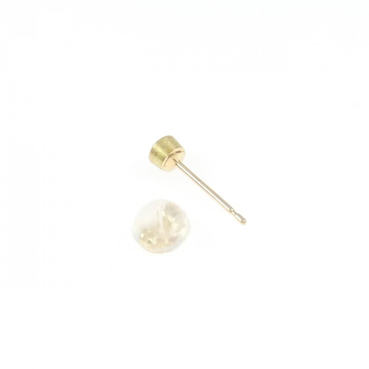 K18YG ソリティア ダイヤモンド ピアス 0.102CT 片耳