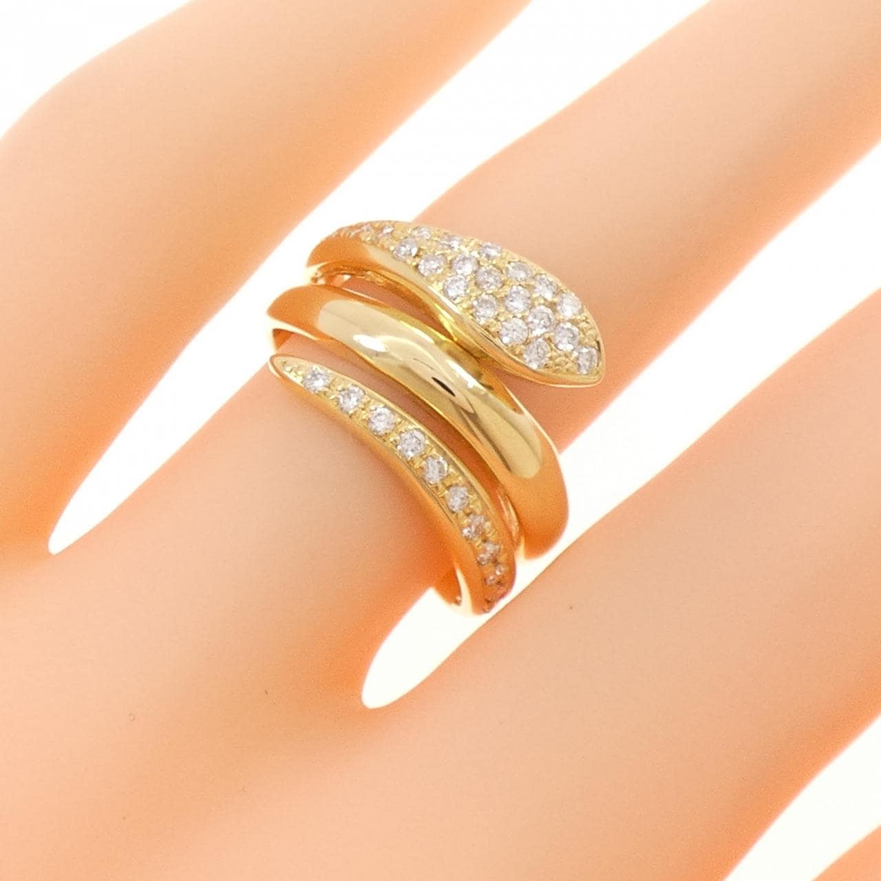 K18YG ダイヤモンド リング 0.33CT