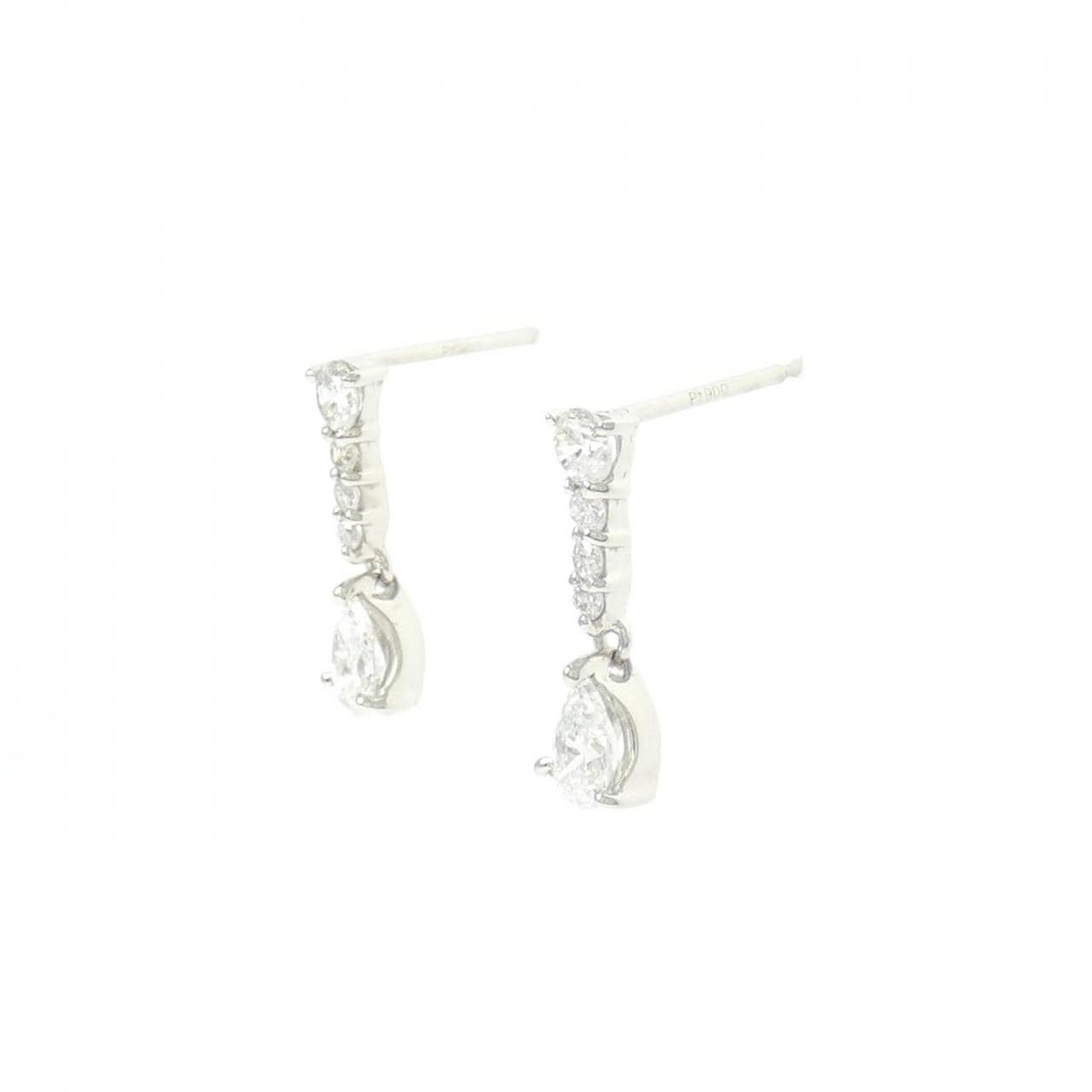 PT900 Diamond Earrings 0.68CT