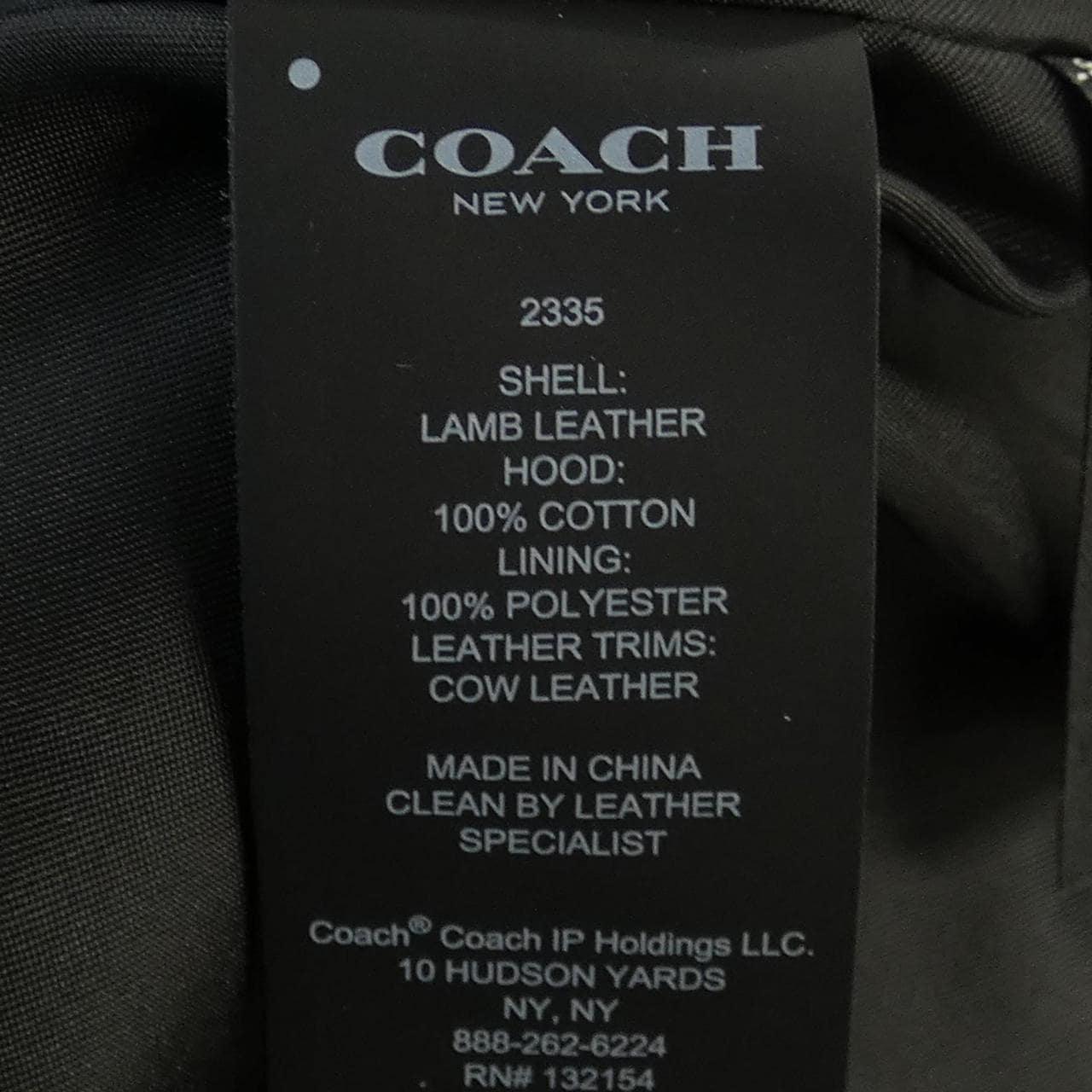コーチ COACH 2335 レザーライダースジャケット