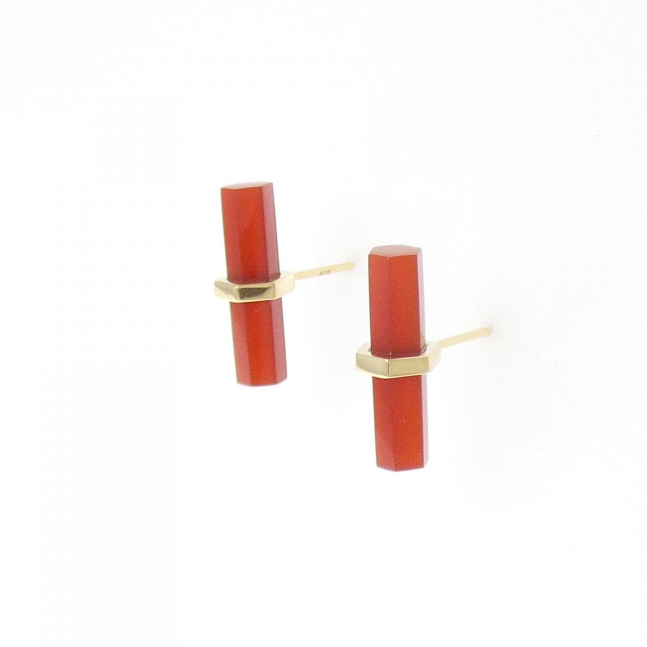 K18YG メノウ ピアス