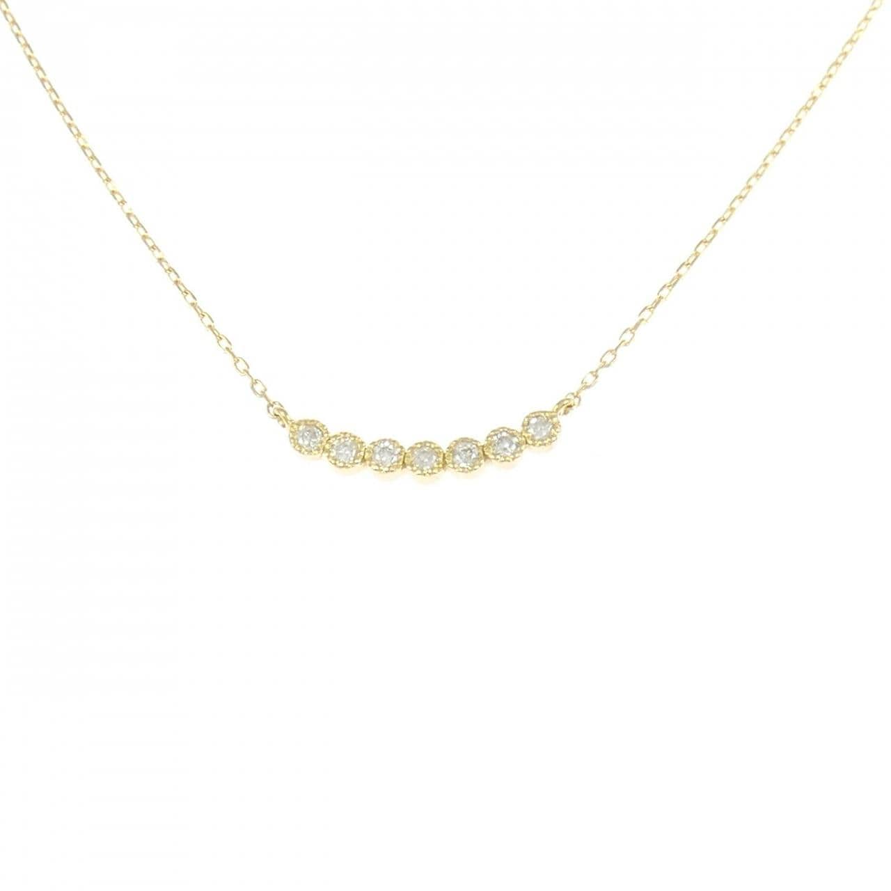 K18YG ダイヤモンド ネックレス 0.07CT