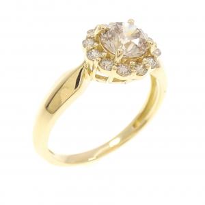 K18YG ダイヤモンド リング 0.80CT