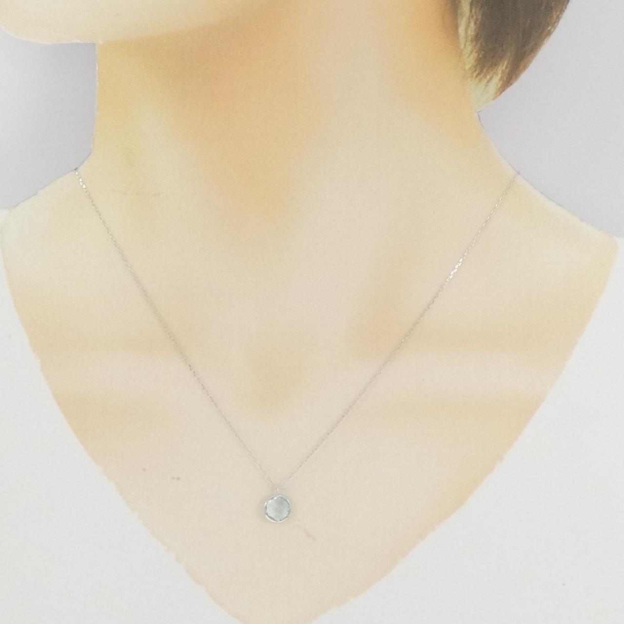 K10WG ブルートパーズ ネックレス