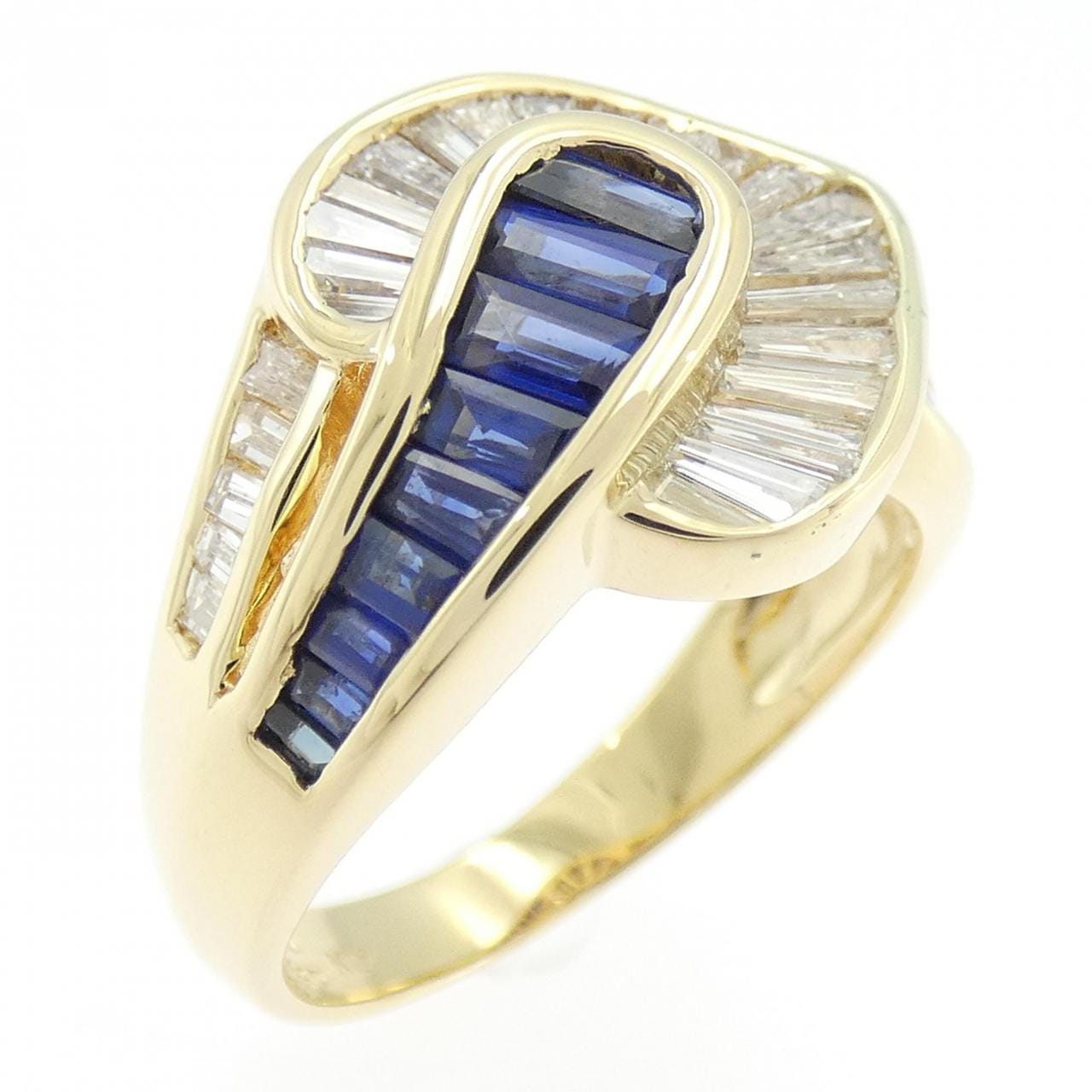 K18YG サファイヤ リング 1.29CT