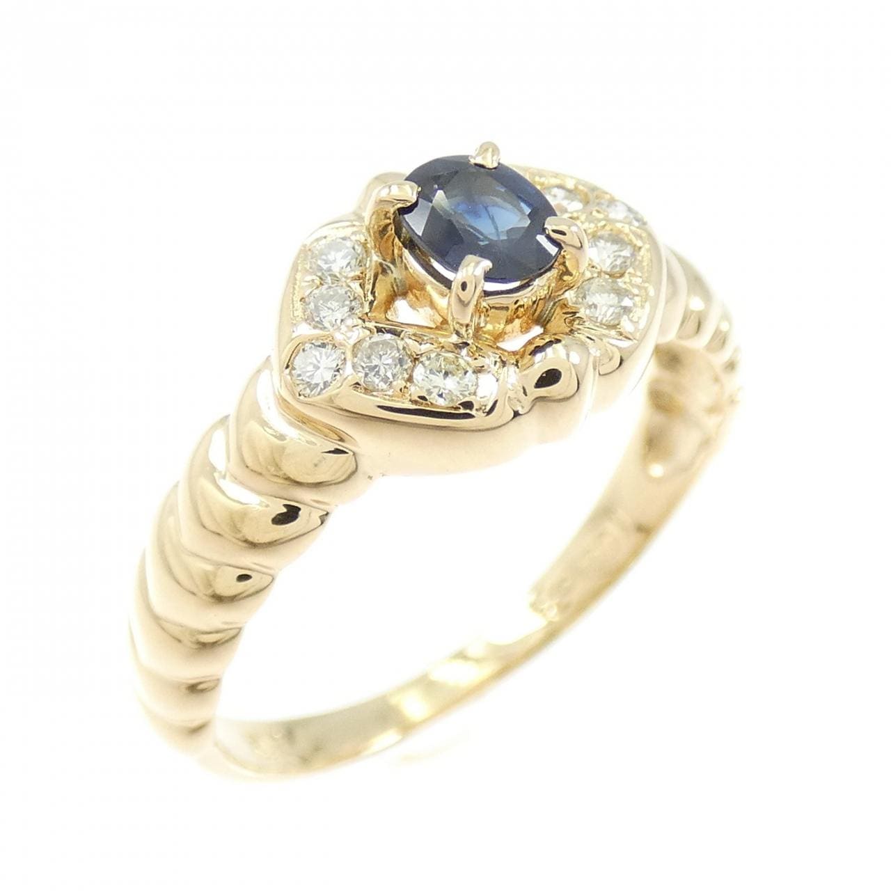 K18YG サファイヤ リング