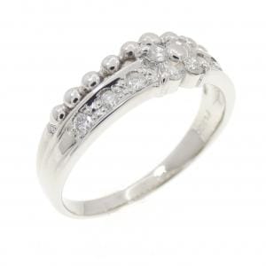 PT900 フラワー ダイヤモンド リング 0.20CT