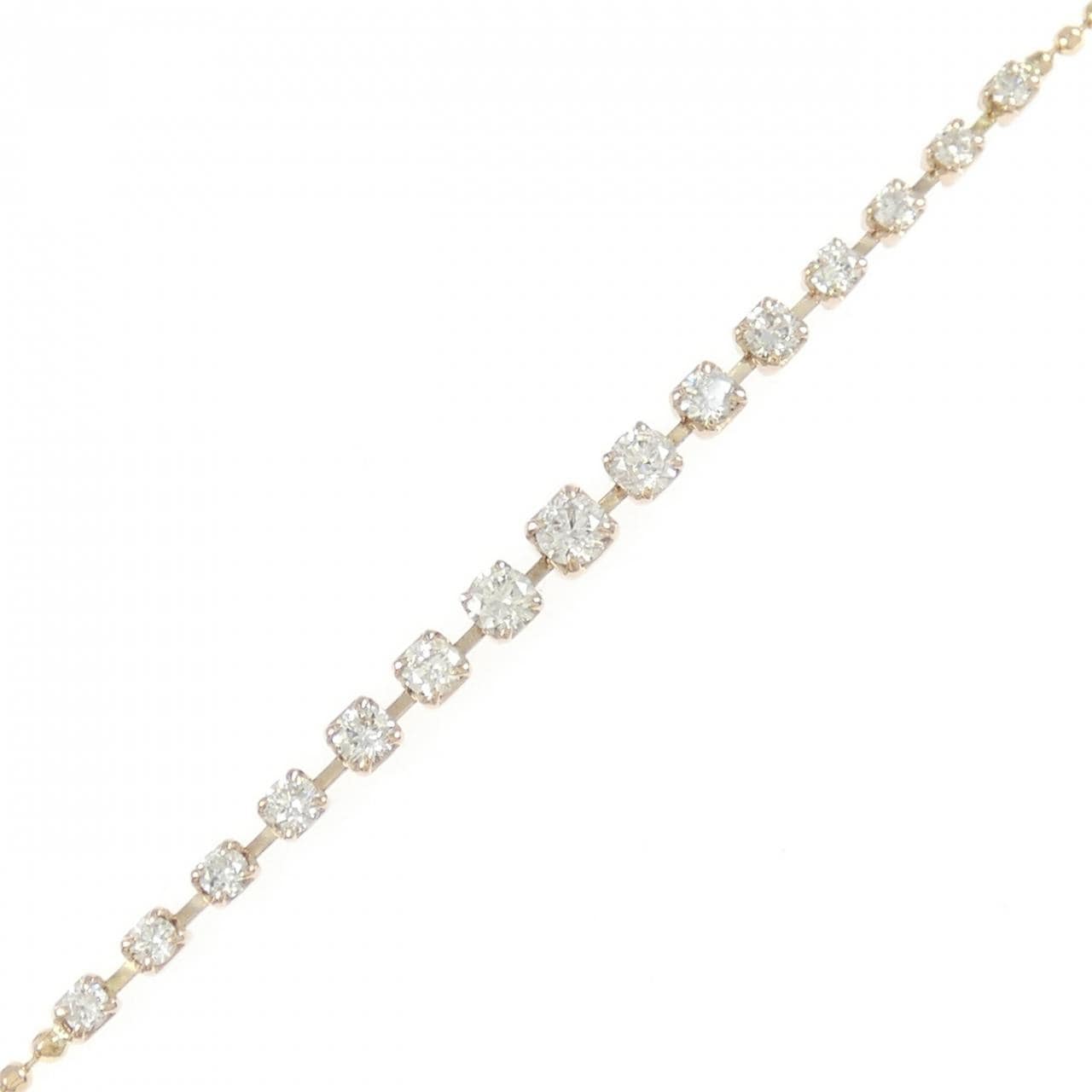 K18PG ダイヤモンド ブレスレット 0.50CT