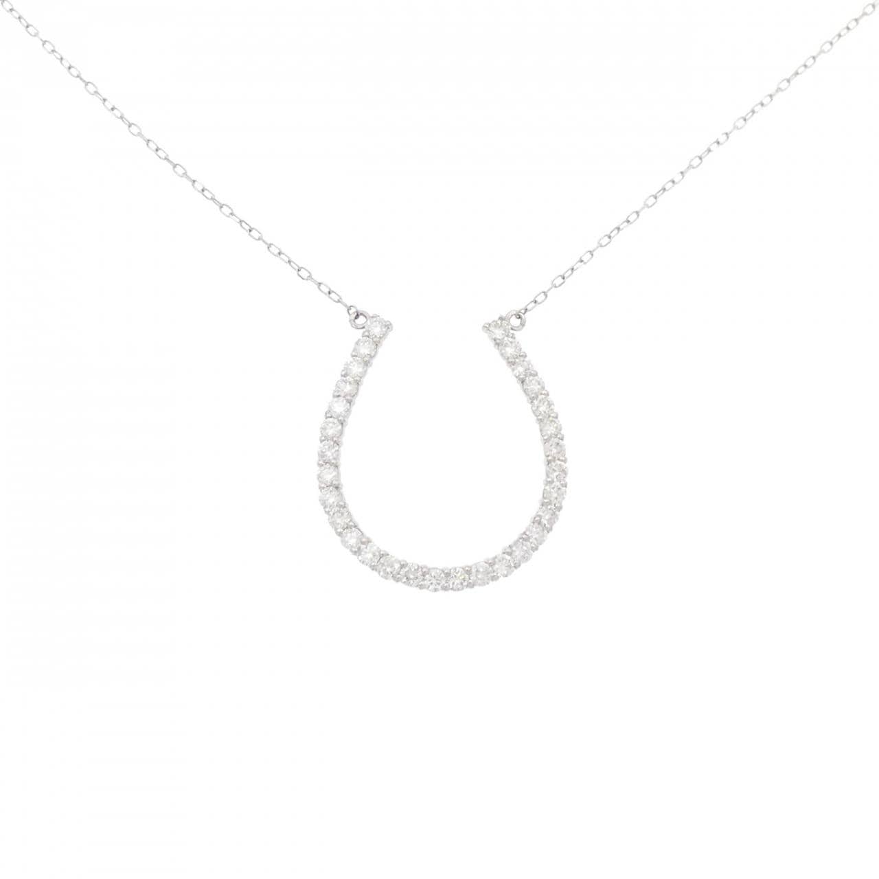 PT ホースシュー ダイヤモンド ネックレス 1.00CT