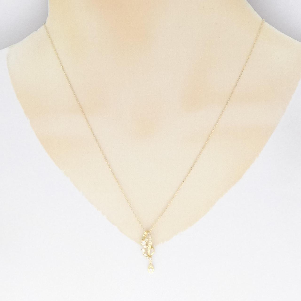 K18YG ダイヤモンド ネックレス 0.30CT