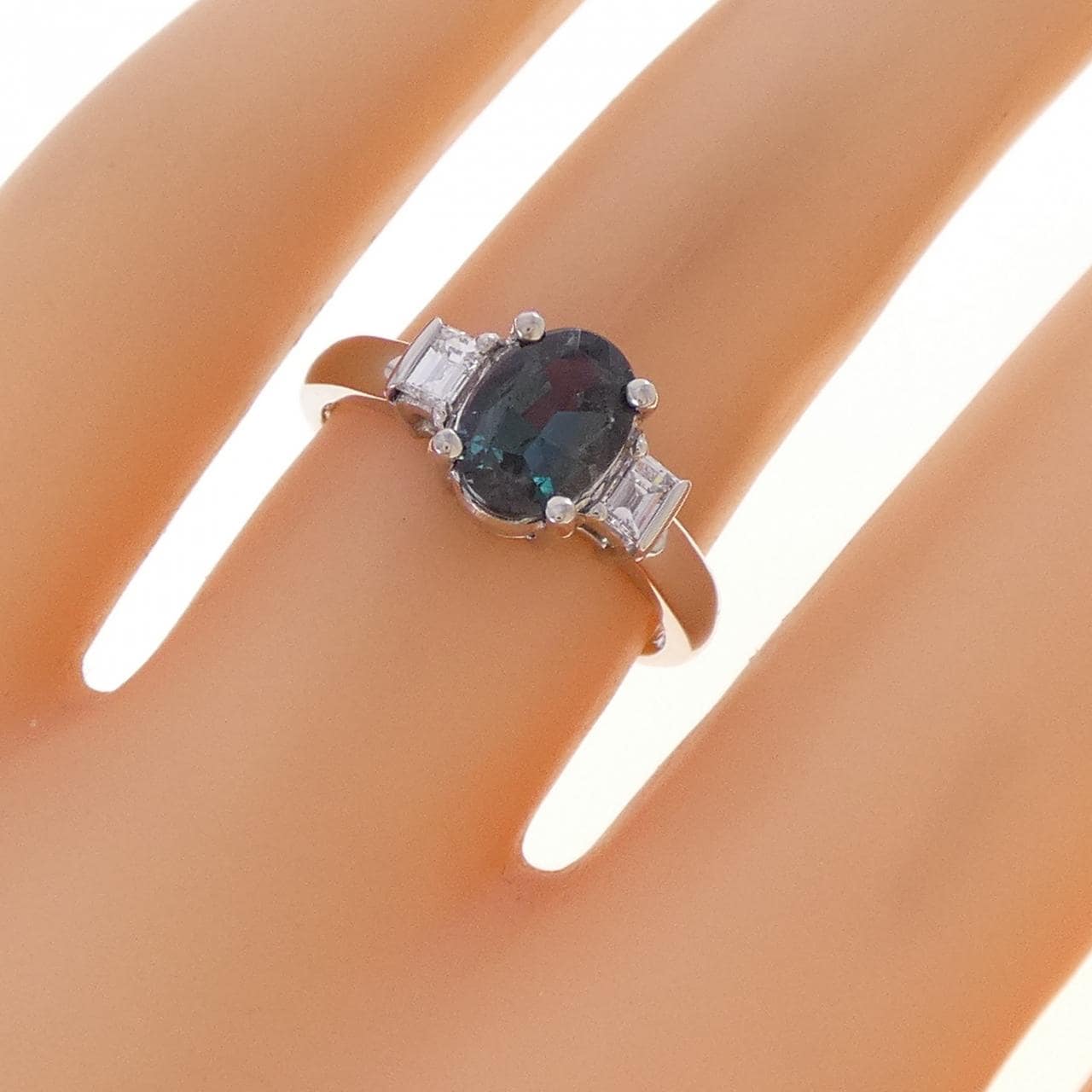 PT900 アレキサンドライト リング 1.04CT ブラジル産