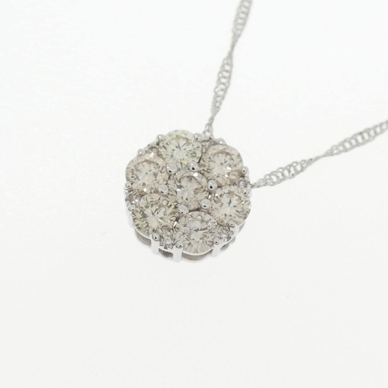 K18WG ダイヤモンド ネックレス 0.50CT