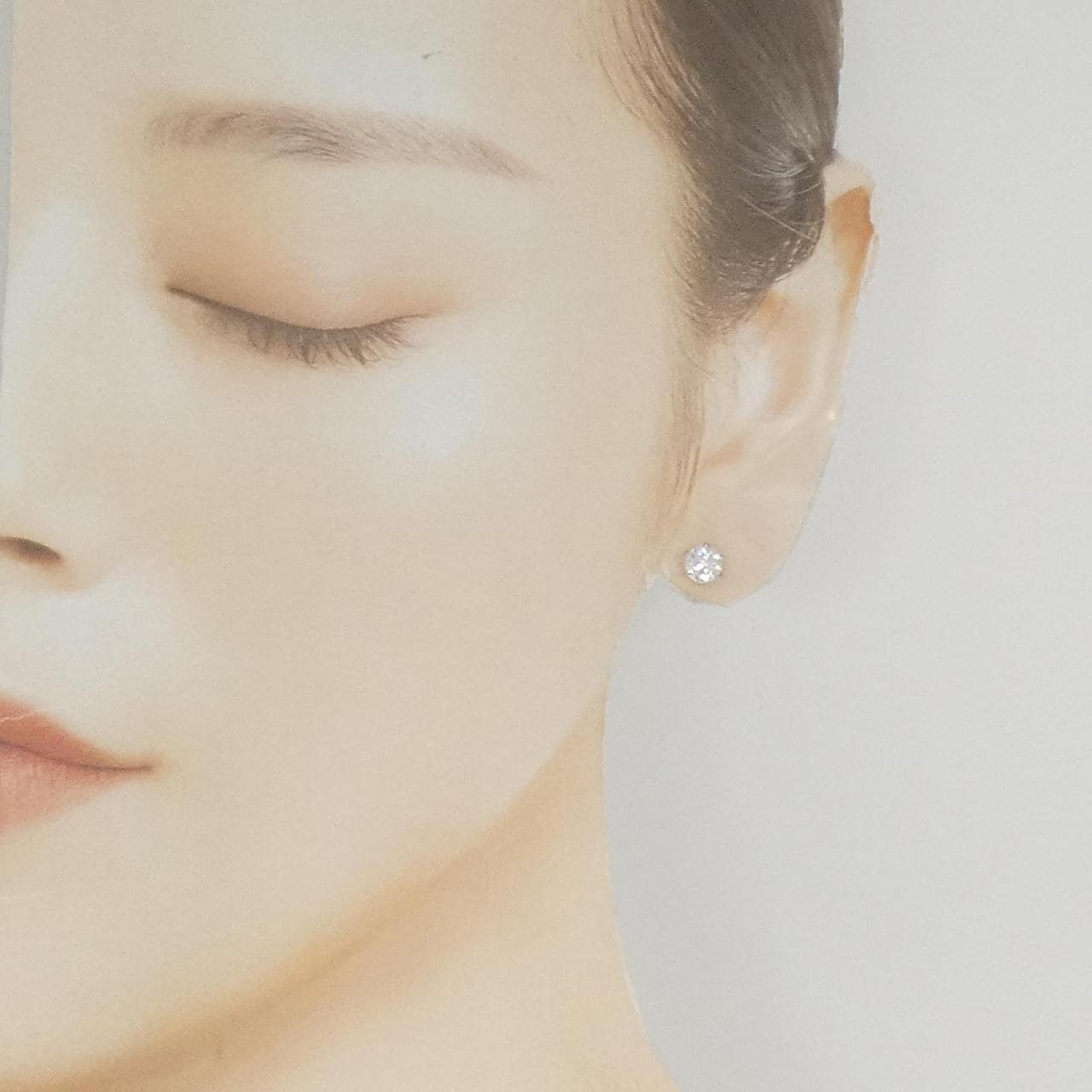 【リメイク】PT900/ST ダイヤモンド ピアス 0.543CT 0.557CT D-E I1 VG-GOOD