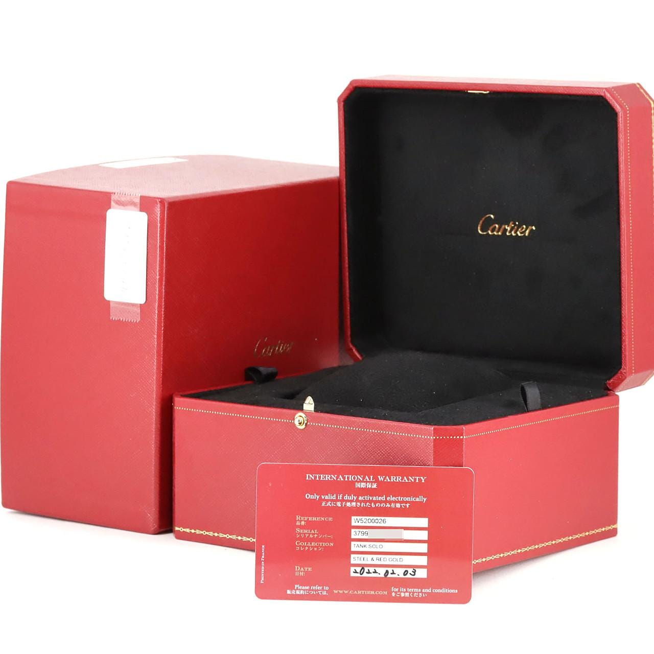 カルティエ タンクソロXL PGxSS W5200026 SSxPG 自動巻