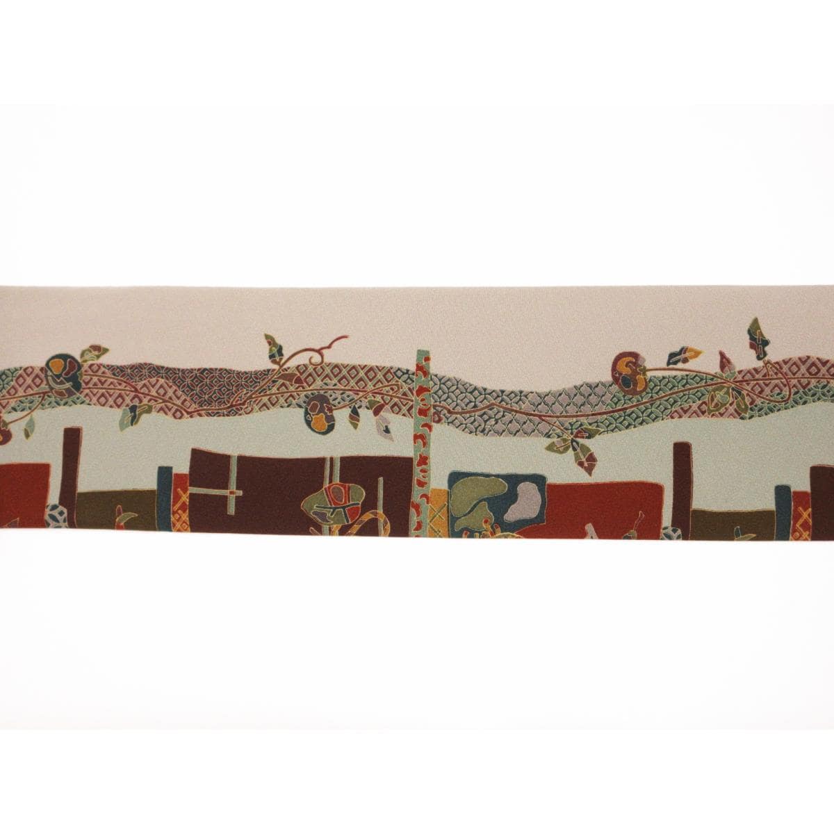 名古屋帯　染帯　全通柄