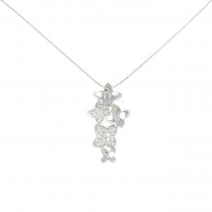 K18WG ダイヤモンド ネックレス 0.18CT