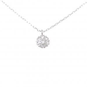 K18WG ダイヤモンド ネックレス 0.20CT