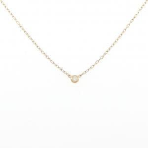K18YG ソリティア ダイヤモンド ネックレス 0.03CT