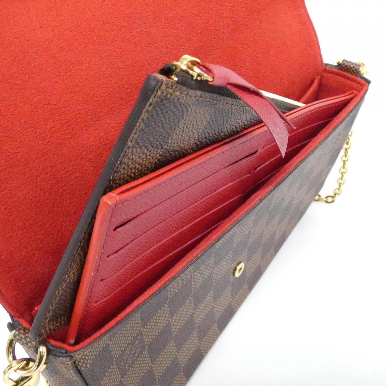 ルイヴィトン ダミエ ポシェット フェリシー N40492 ショルダーバッグ