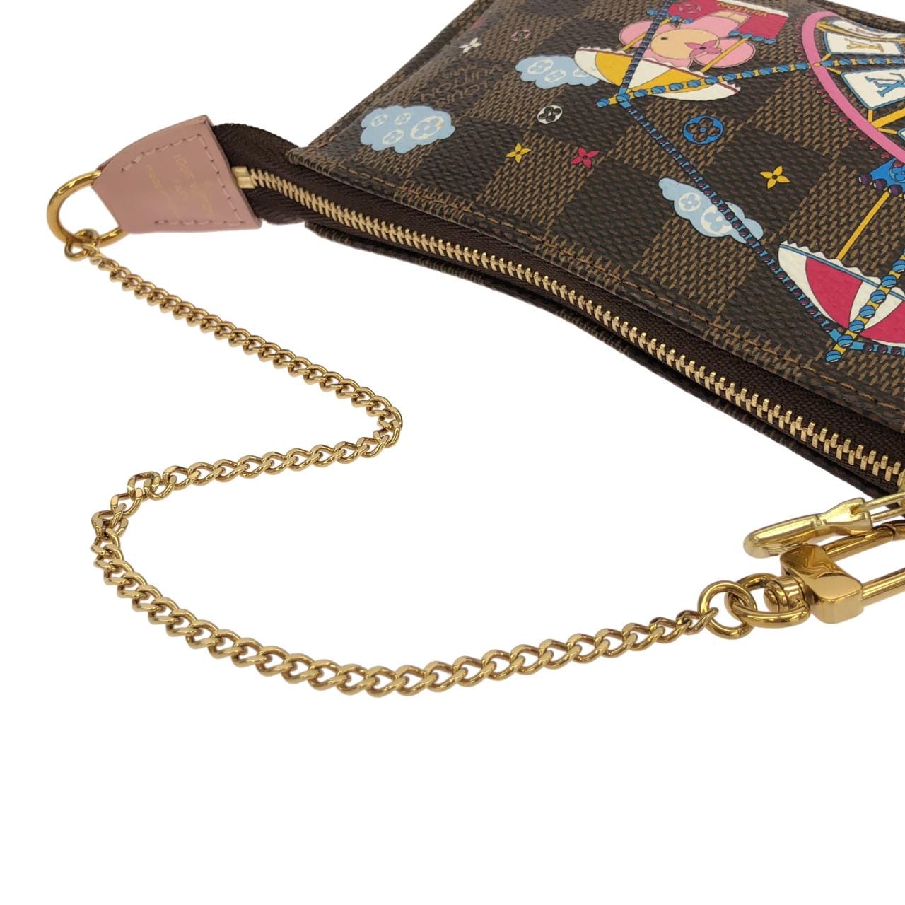 ルイヴィトン ダミエ(ホリデイ) ミニ ポシェット アクセソワール N60402 アクセサリーポーチ