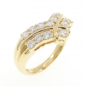 K18YG ダイヤモンド リング 0.60CT