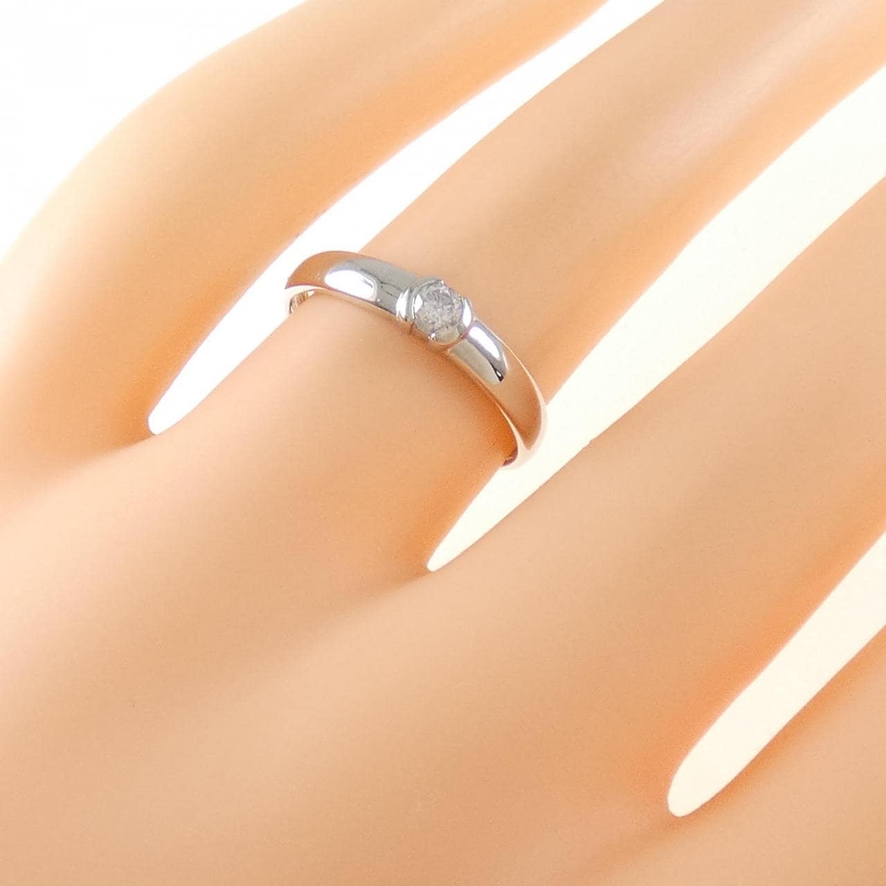 PT900 Diamond Ring 0.10CT