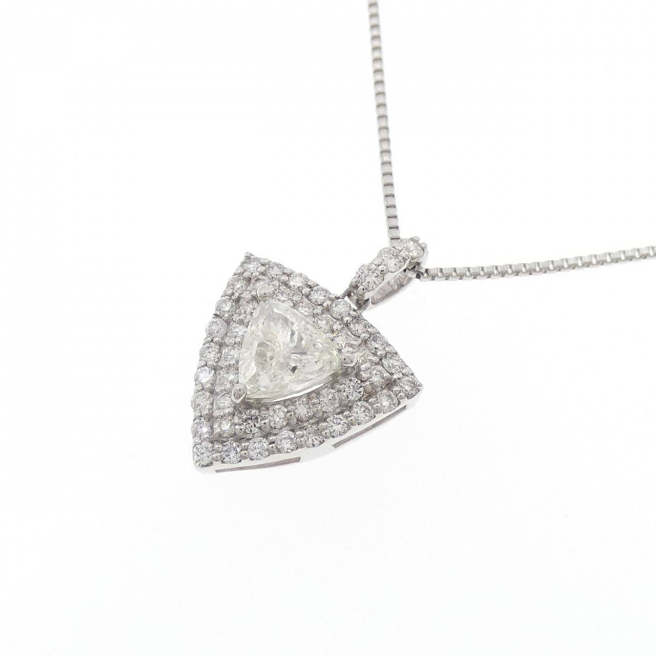 【新品】PT900/PT850 ダイヤモンド ネックレス 0.27CT