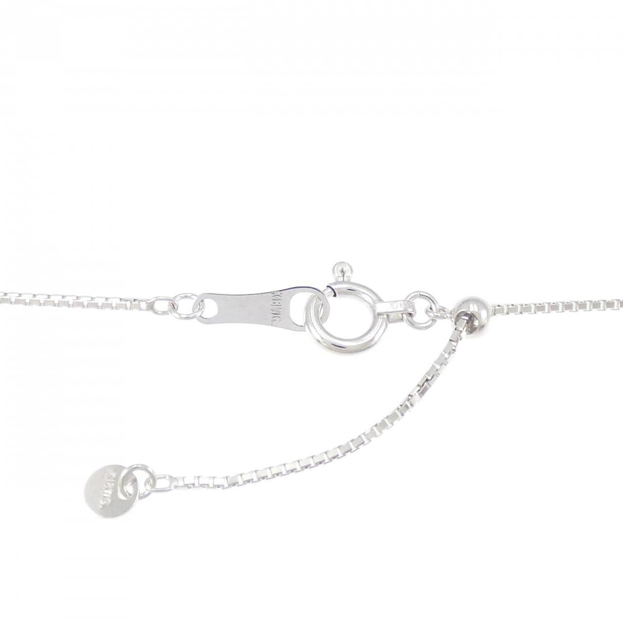 K18WG 三石钻石项链 0.31CT