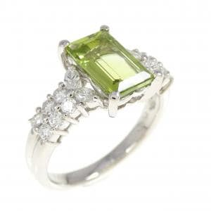 PT900 ペリドット リング 1.49CT