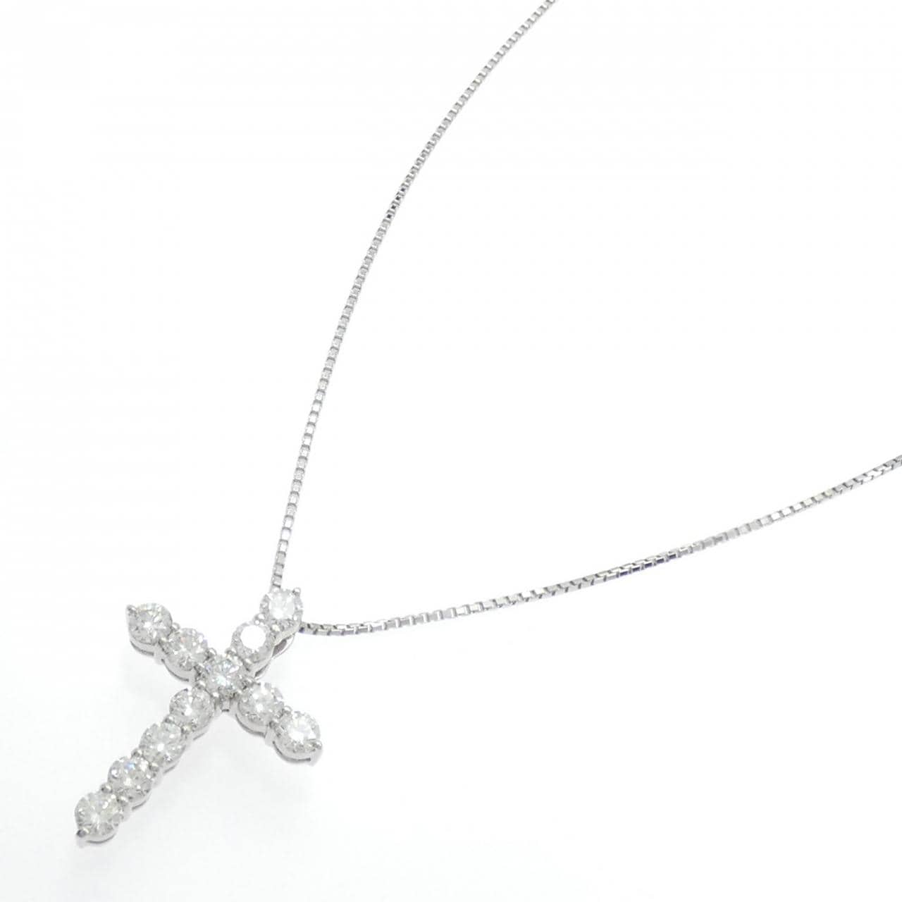 PT900/PT850 クロス ダイヤモンド ネックレス 2.059CT