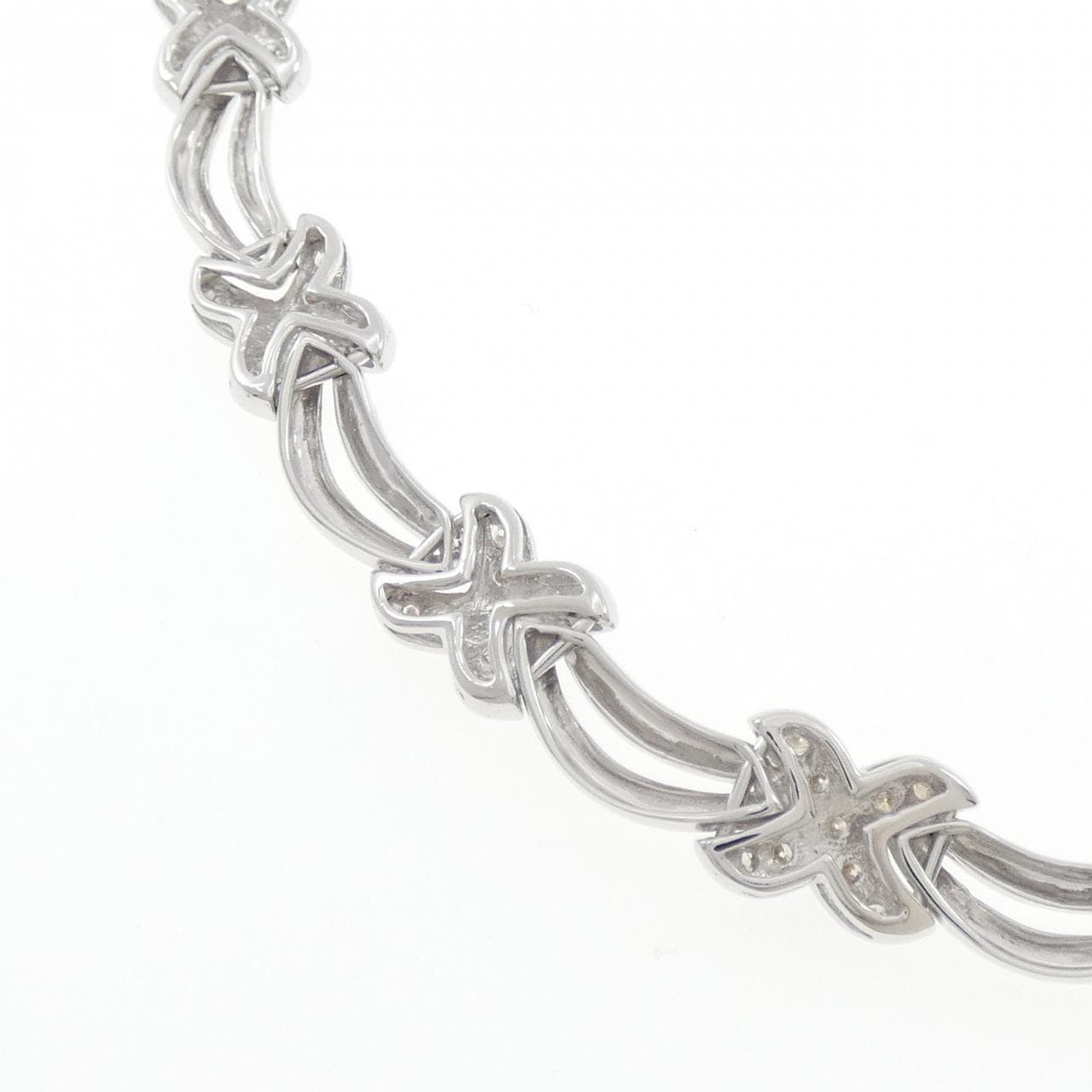 K18WG ダイヤモンド ネックレス 1.52CT