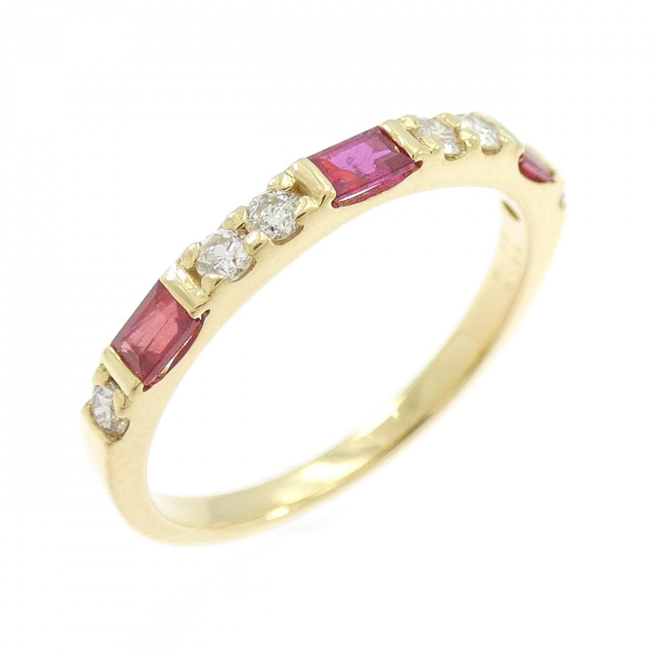 K18YG ルビー リング 0.24CT