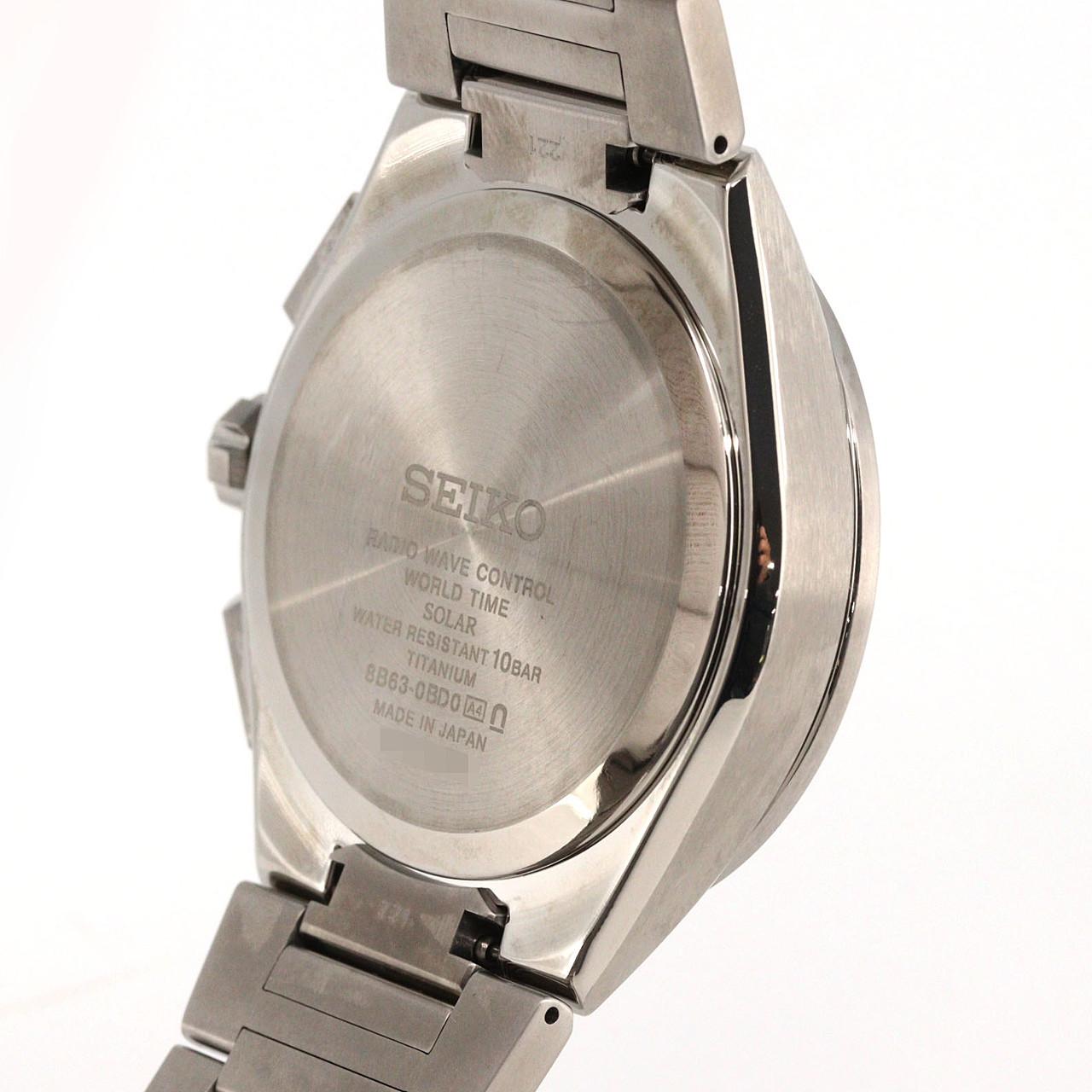 セイコー アストロン 電波時計 8B63-0BD0/SBXY053 TI ソーラークォーツ