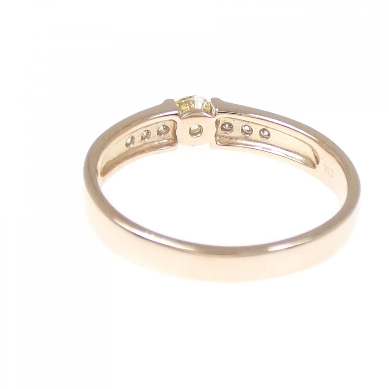 K18PG ダイヤモンド リング 0.405CT
